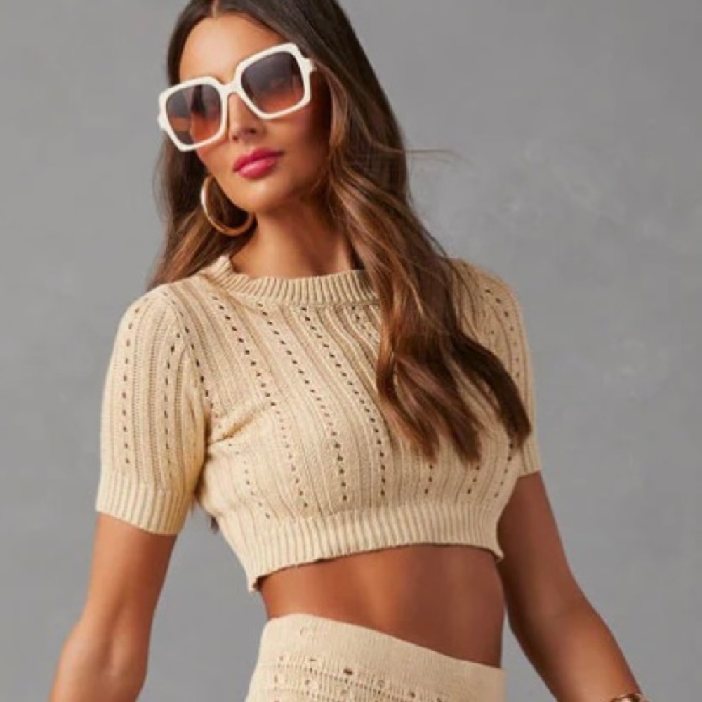 VICI Short Sleeve Crop Top